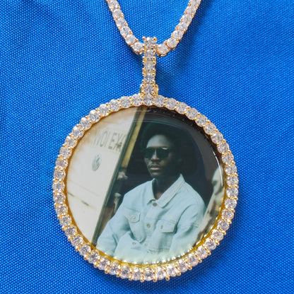 Custom Round Photo Pendant