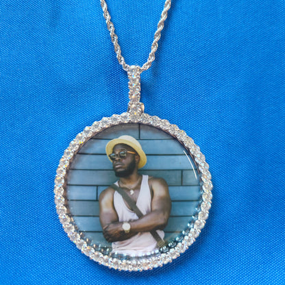 Custom Round Photo Pendant