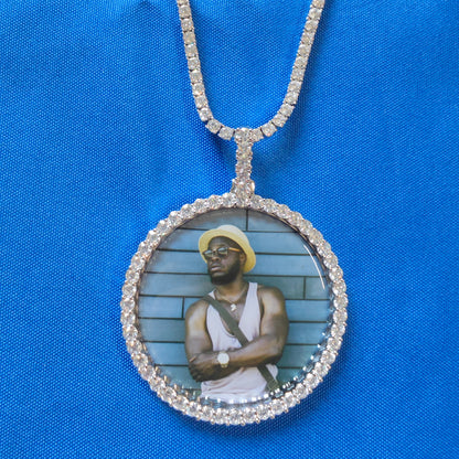 Custom Round Photo Pendant