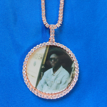 Custom Round Photo Pendant