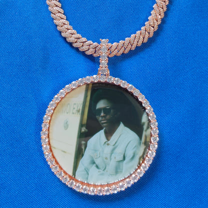 Custom Round Photo Pendant