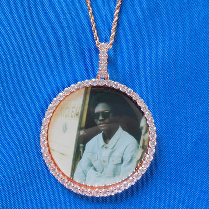 Custom Round Photo Pendant