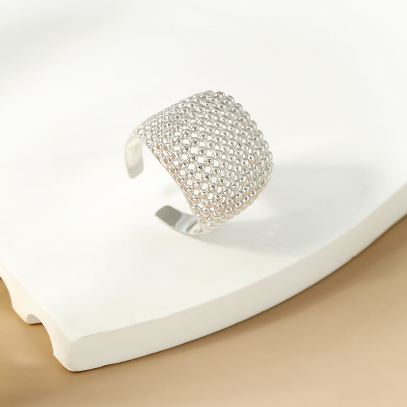Sterling Silver Vintage Fashion Open Ring